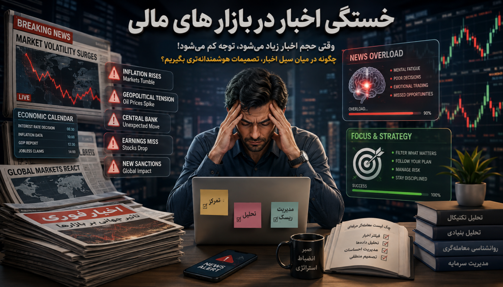 تصویر مرتبط با خستگی اخبار در بازارهای مالی
